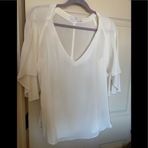 Amanda Uprichard cream silk top